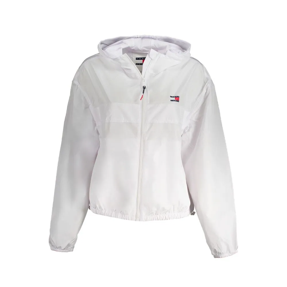 Tommy Hilfiger Women's White Polyester Jackets & Coat