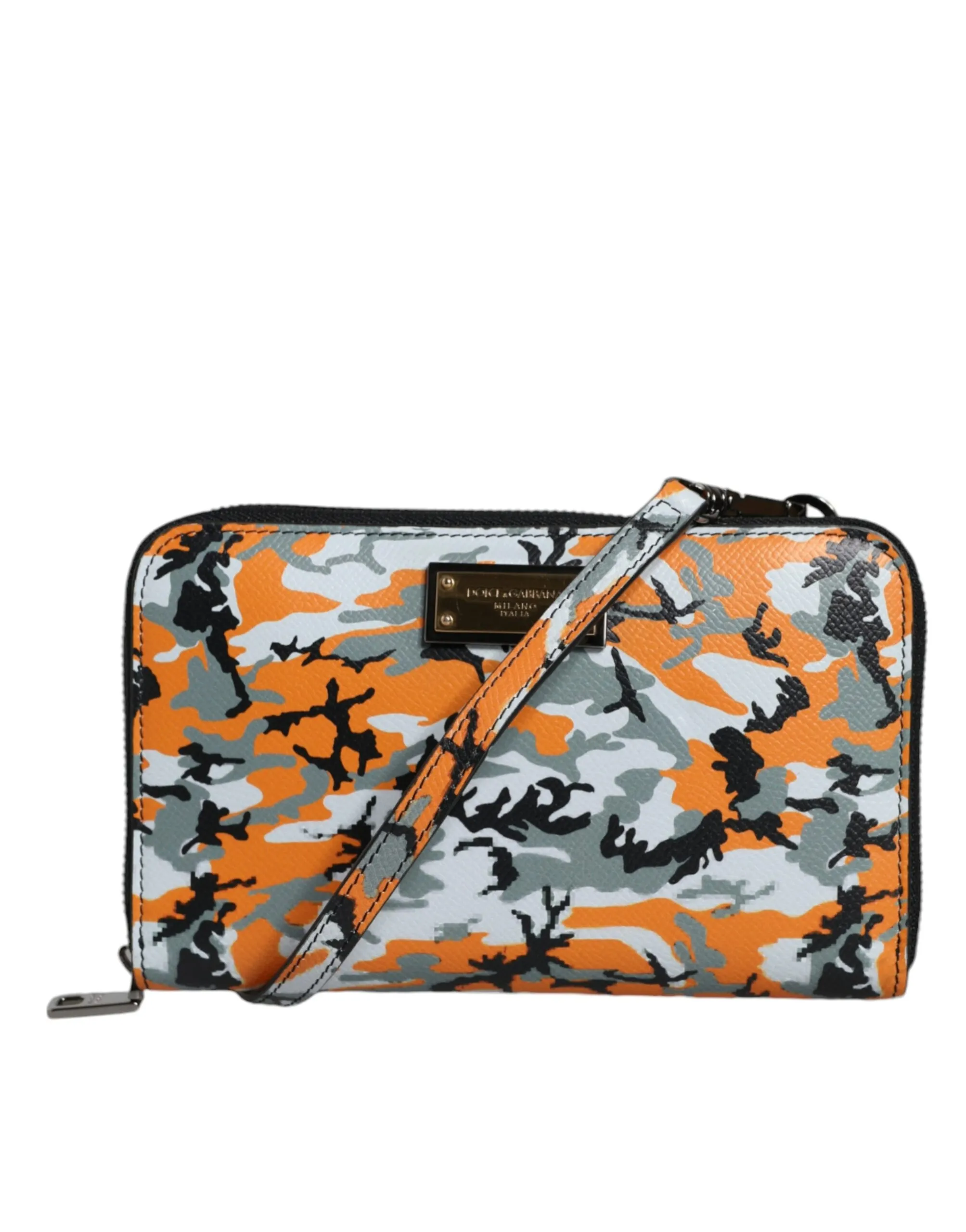 Dolce & Gabbana Women's Multicolor Camouflage Leather Purse Cross Body Bag