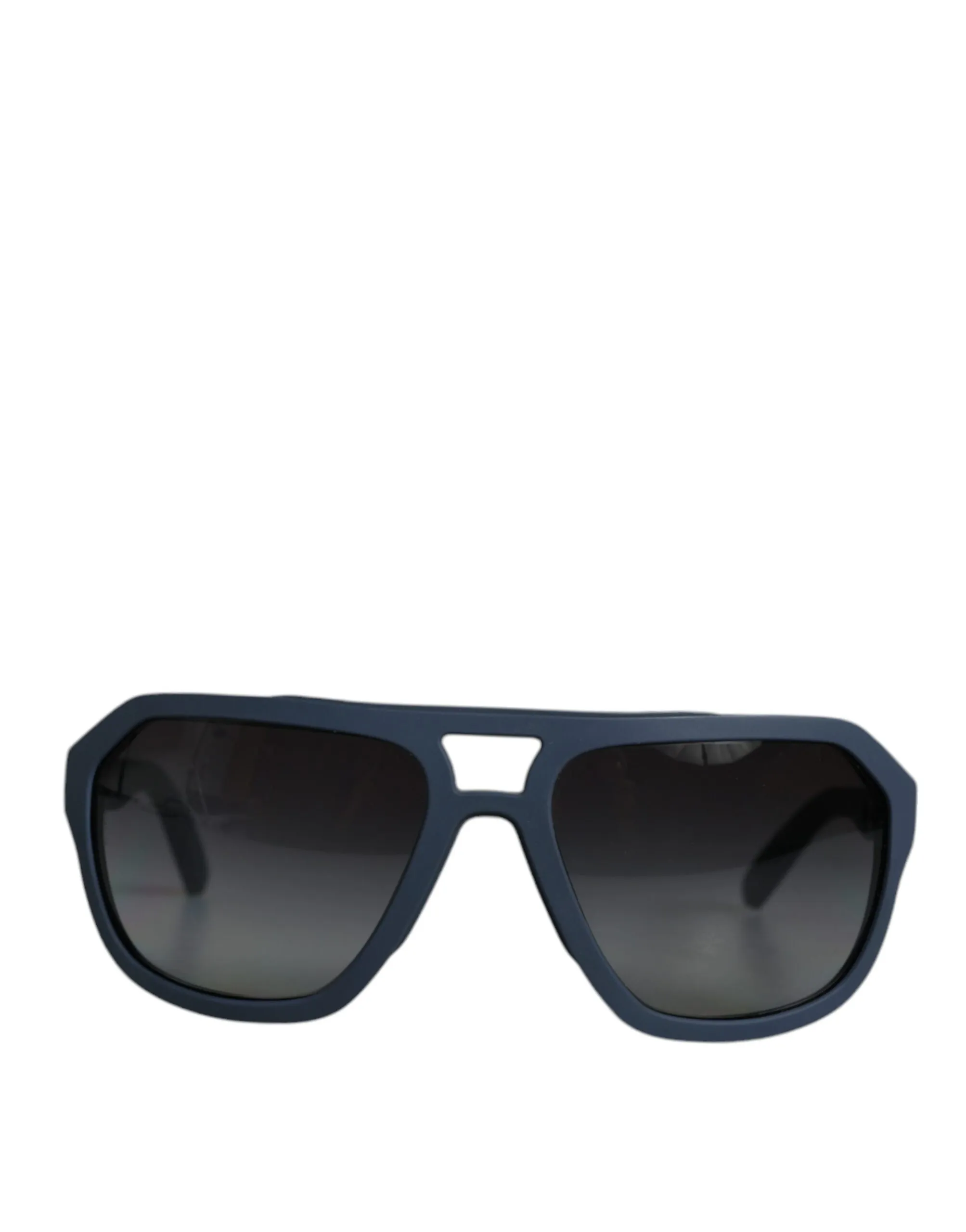 Dolce & Gabbana Women's Blue Metal Frame Rubber Skin Polarized Mirror Lens Sunglasses