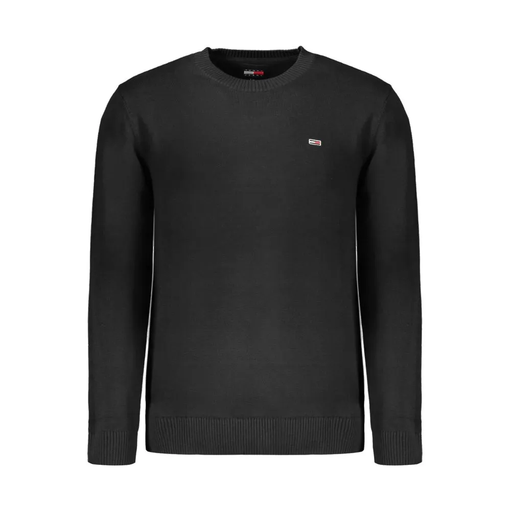 Tommy Hilfiger Black Cotton Men Sweater