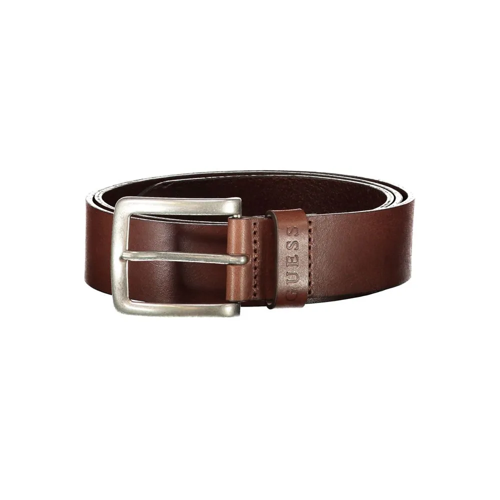 Guess Jeans Men's Brown Leather Belt