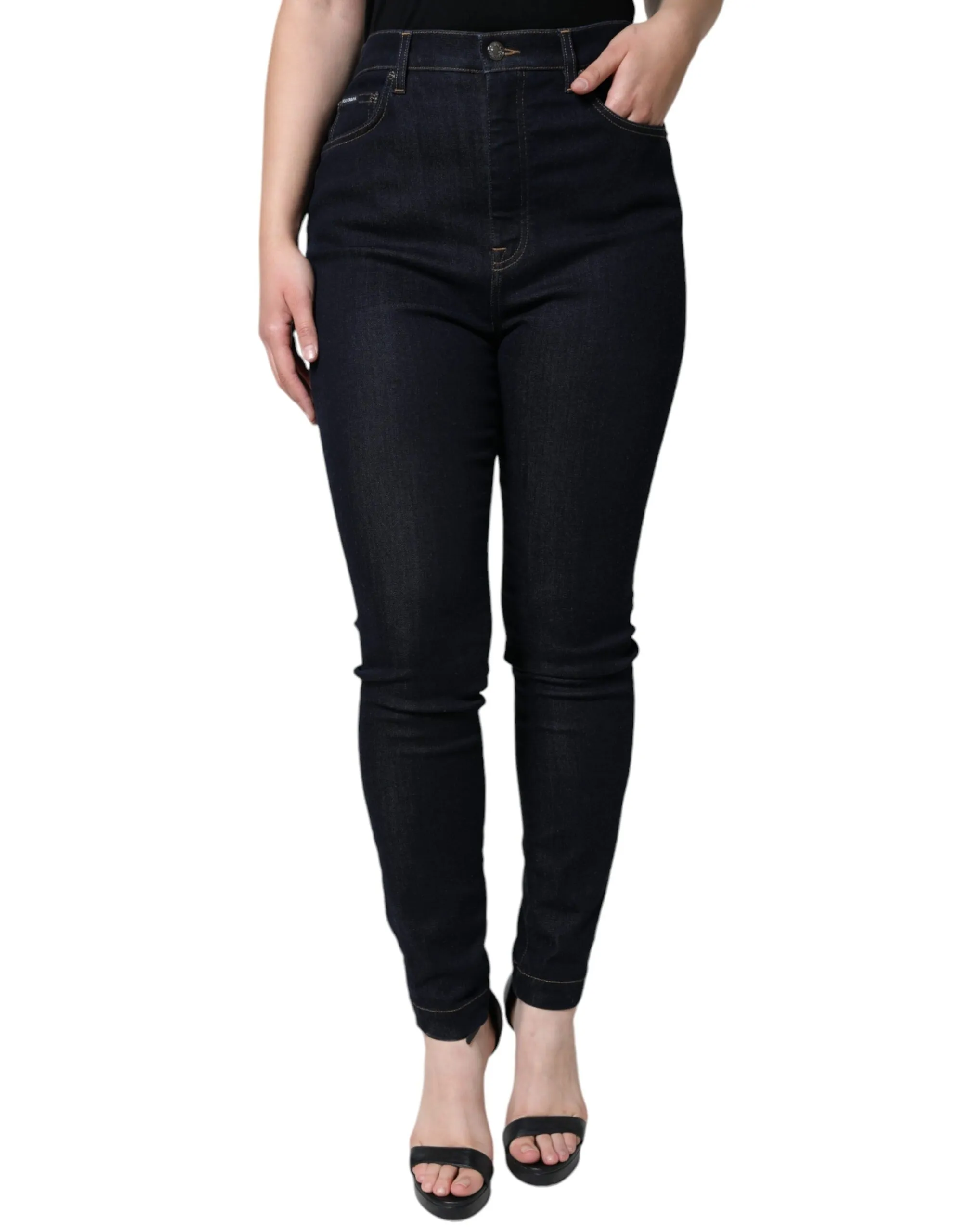 Dolce & Gabbana Women's Black GRACE High Waist Skinny Denim Jeans