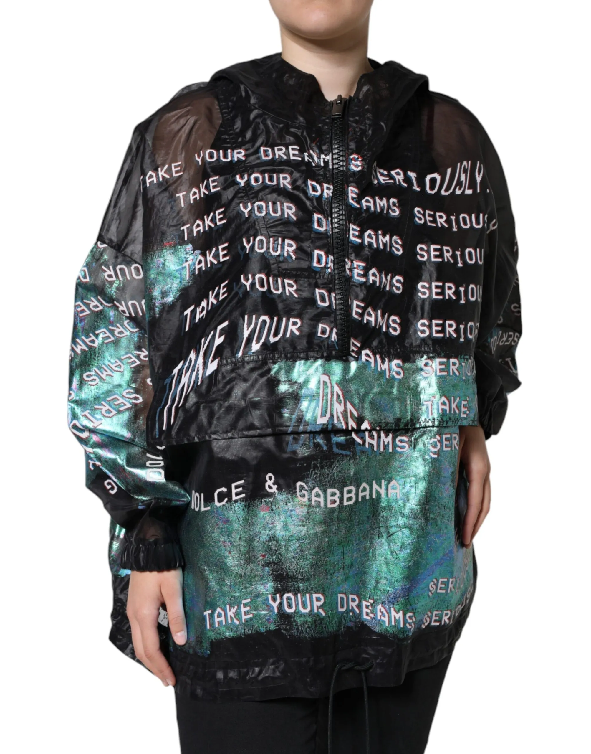 Dolce & Gabbana Women's Multicolor Print Hooded Sweatshirt Sweater
