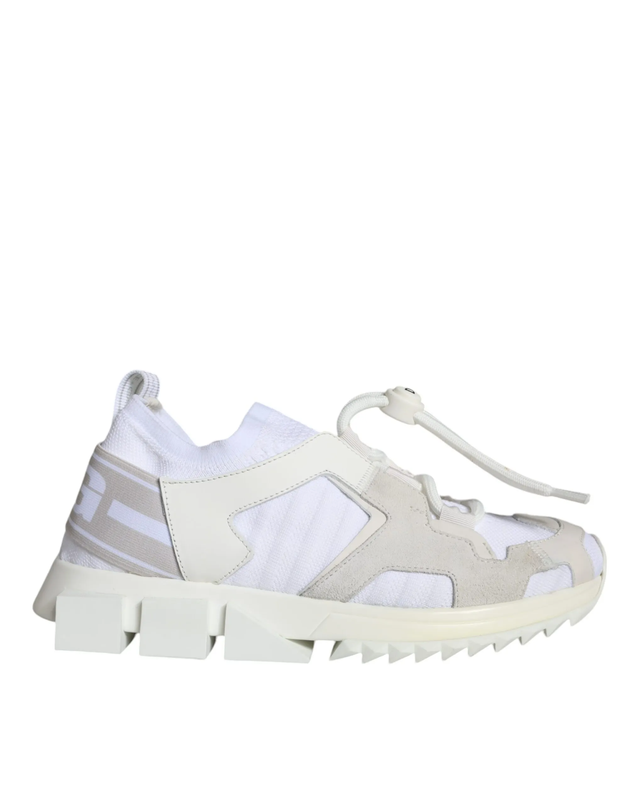 Dolce & Gabbana Women's White Mesh Sorrento Trekking Sneakers Shoes