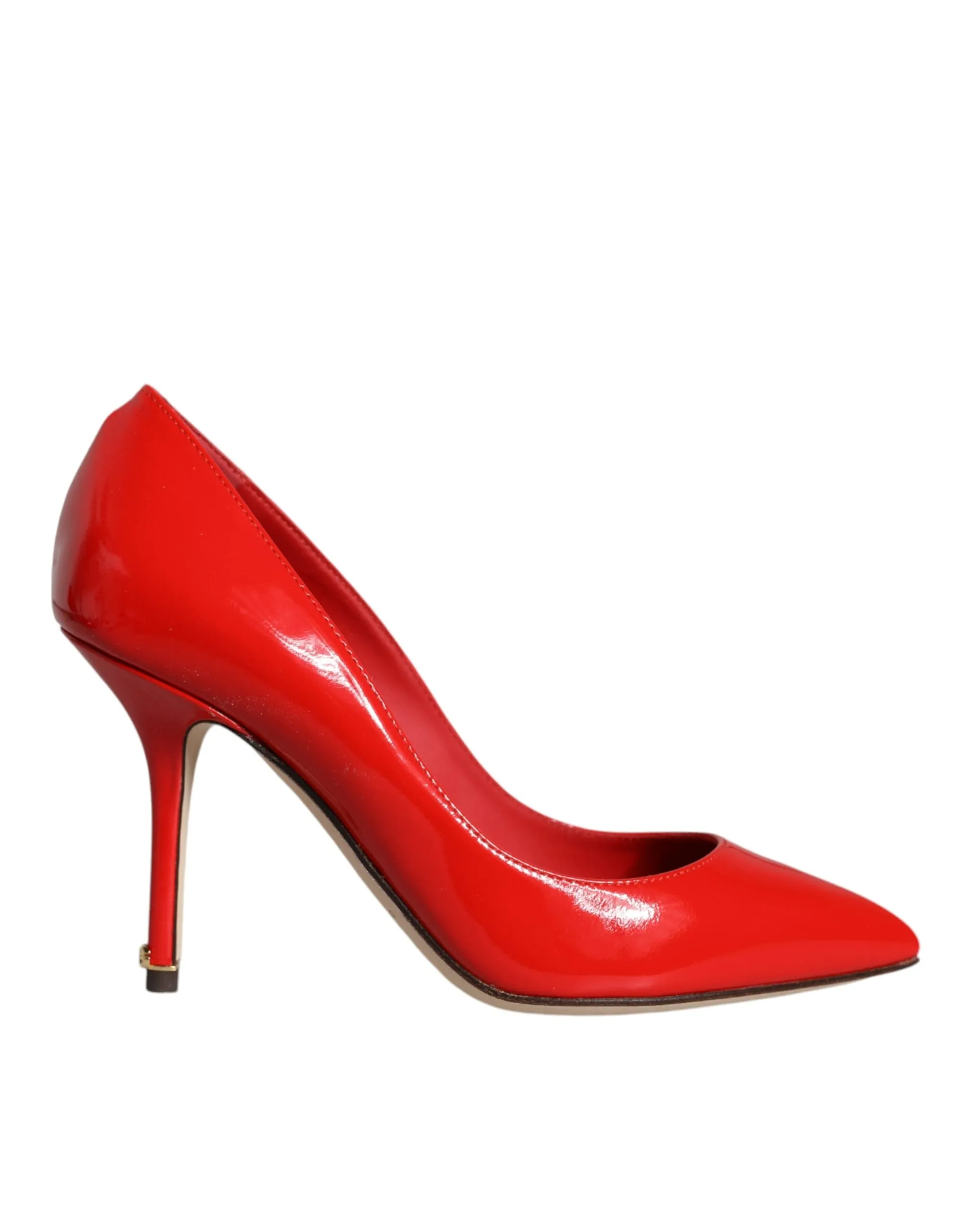 Dolce & Gabbana Women's Red Patent Leather Bellucci Heel Pumps Shoes