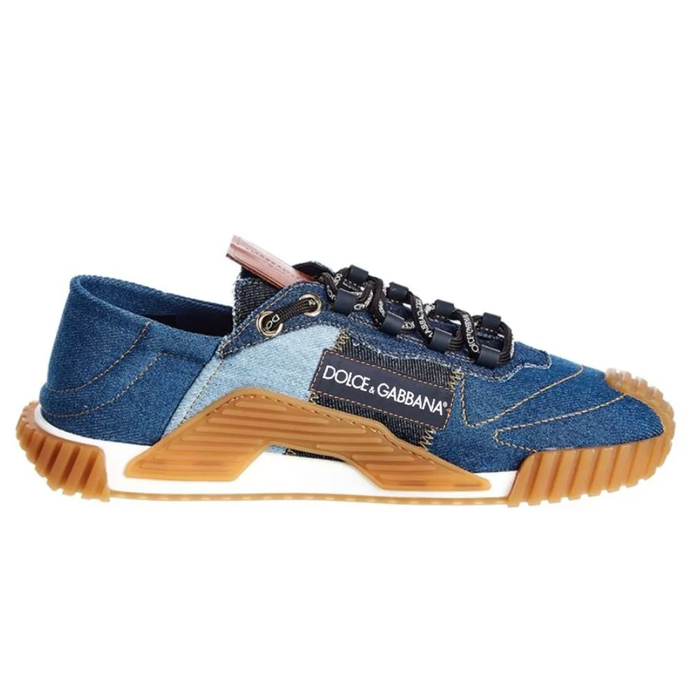 Dolce & Gabbana Men's Blue Cotton Sneaker