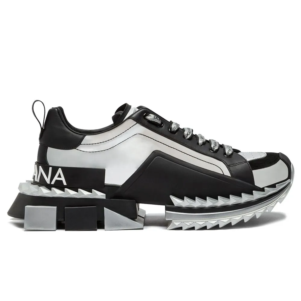 Dolce & Gabbana Women's Black Leather Di Calfskin Sneaker