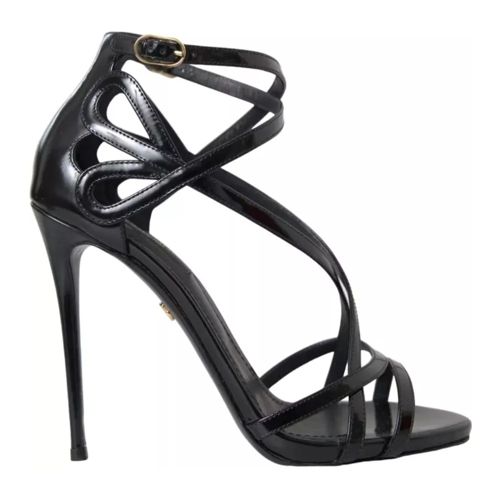 Dolce & Gabbana Women's Black Leather Di Calfskin Sandal
