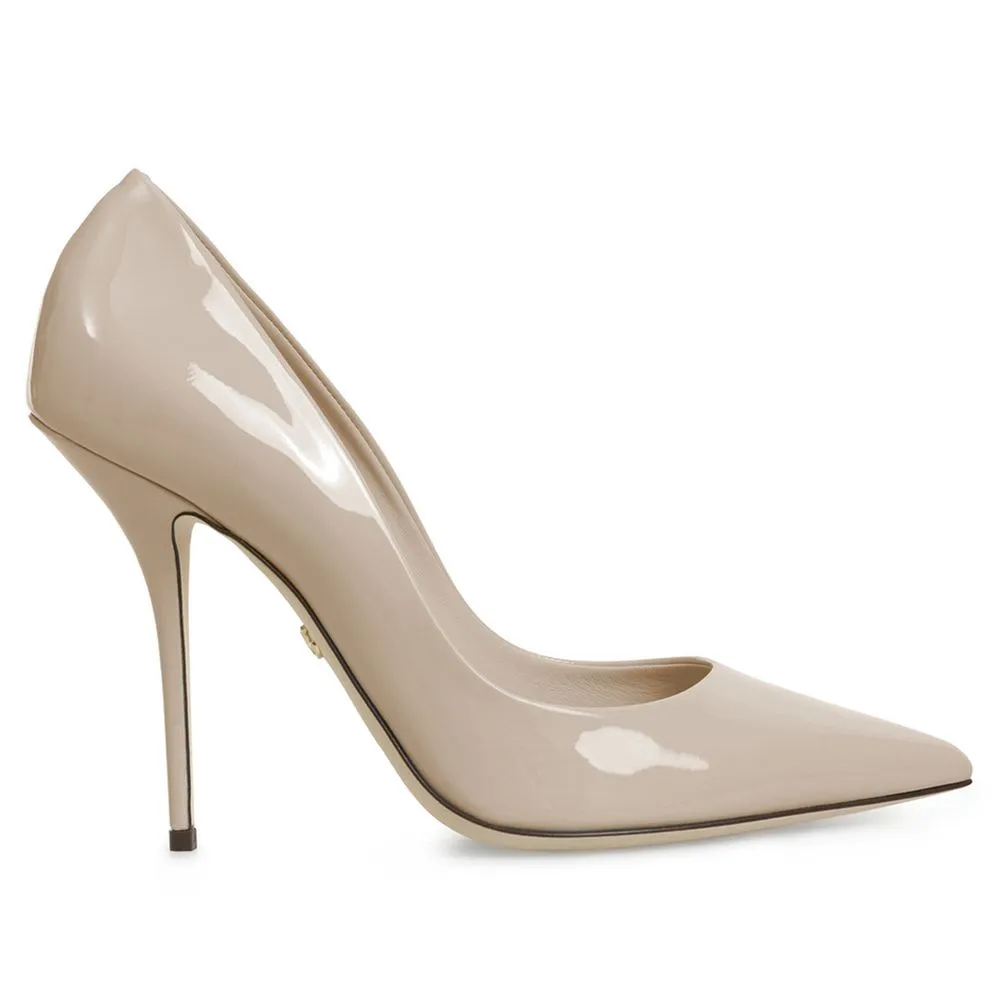 Dolce & Gabbana Women's Beige Leather Di Calfskin Pump