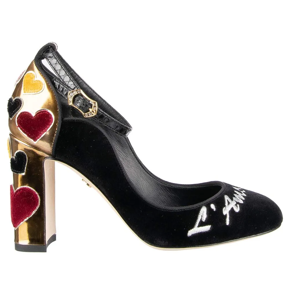 Dolce & Gabbana Women's Black Cotton Pump