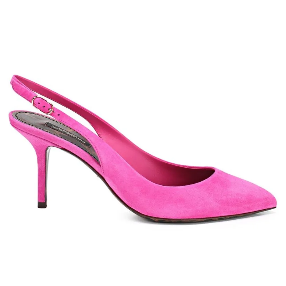 Dolce & Gabbana Women's Fuchsia Leather Di Capra Pump