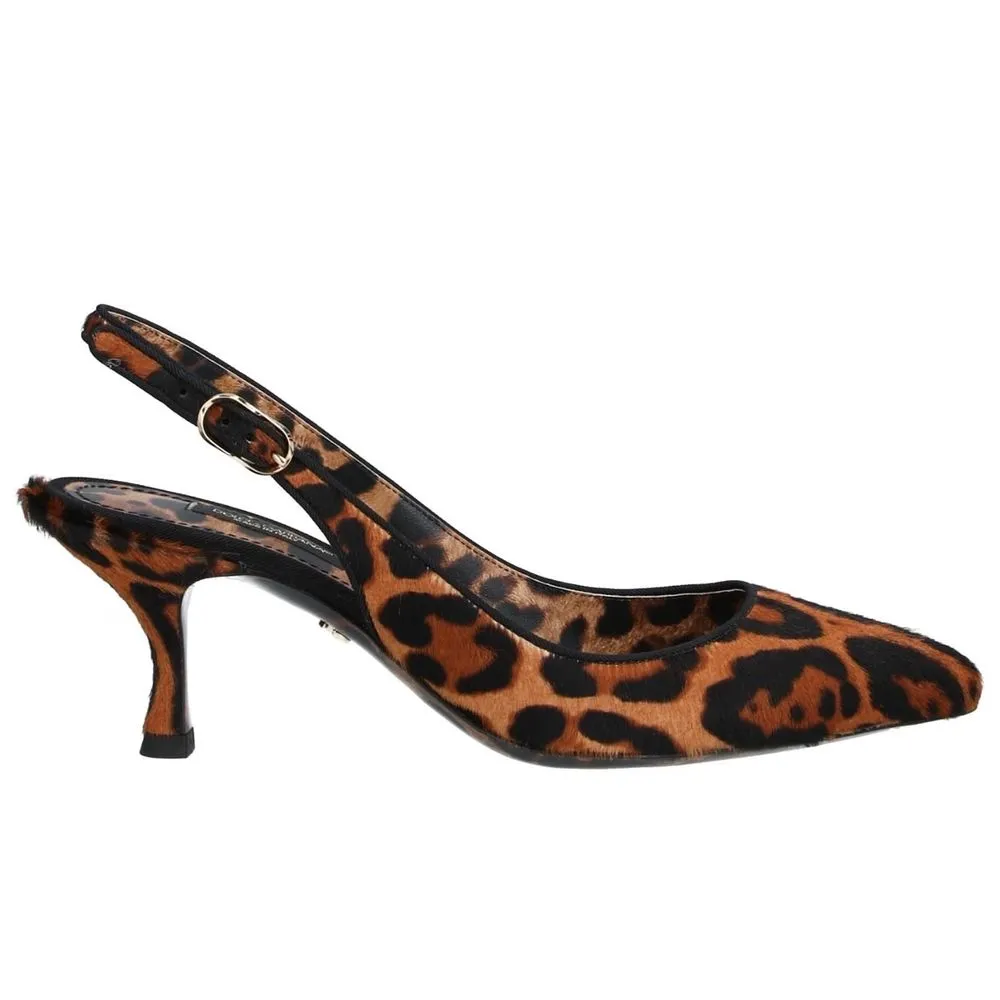 Dolce & Gabbana Women's Brown Leather Di Calfskin Pump