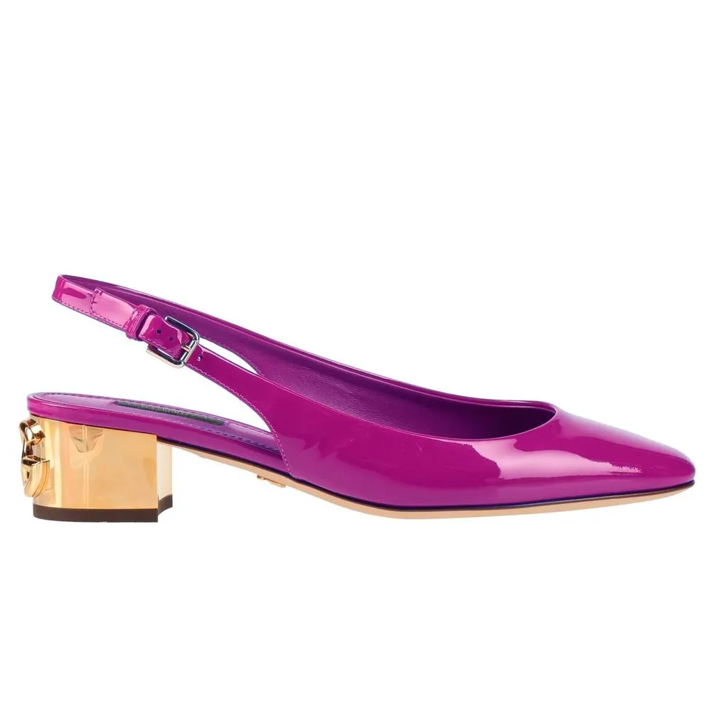 Dolce & Gabbana Women's Purple Leather Di Calfskin Pump