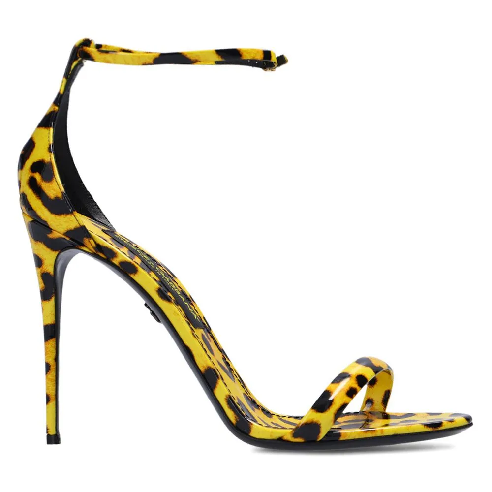 Dolce & Gabbana Women's Yellow Leather Di Calfskin Sandal