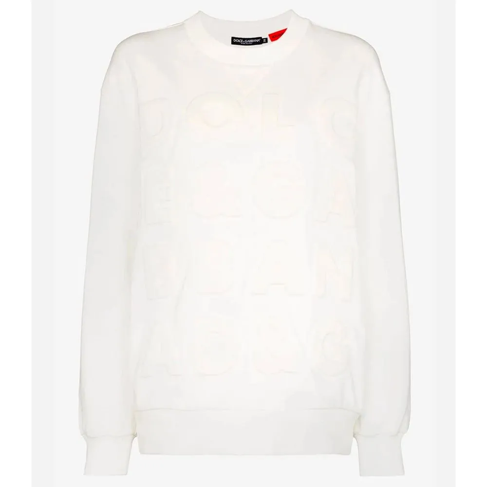 Dolce & Gabbana Men's White Cotton Sweater