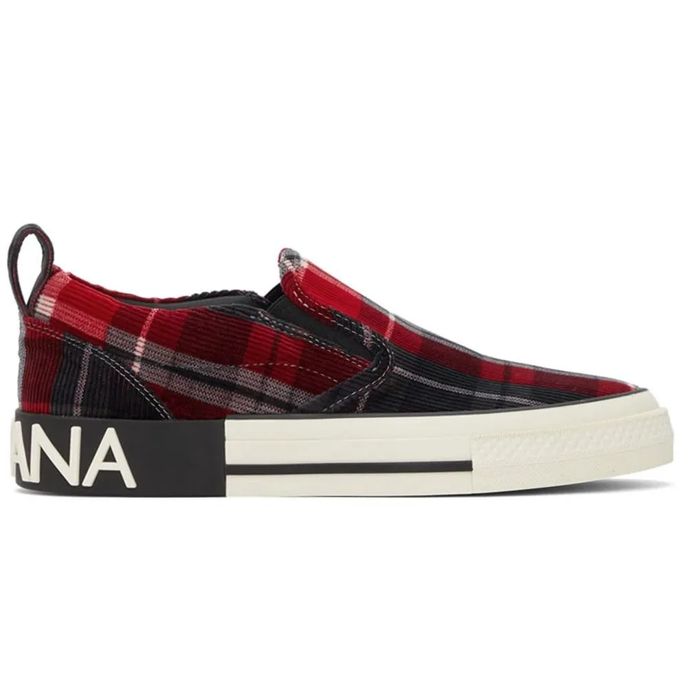 Dolce & Gabbana Men's Red Cotton Sneaker
