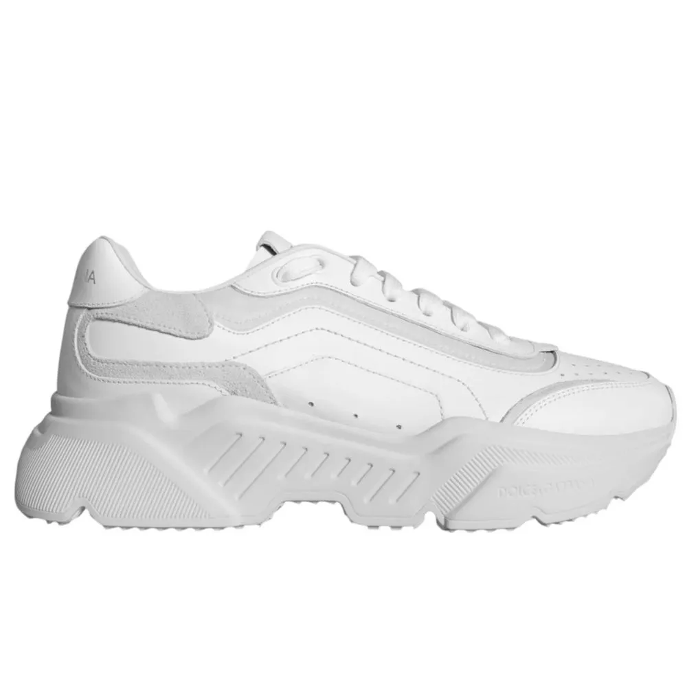 Dolce & Gabbana Women's White Leather Di Calfskin Sneaker
