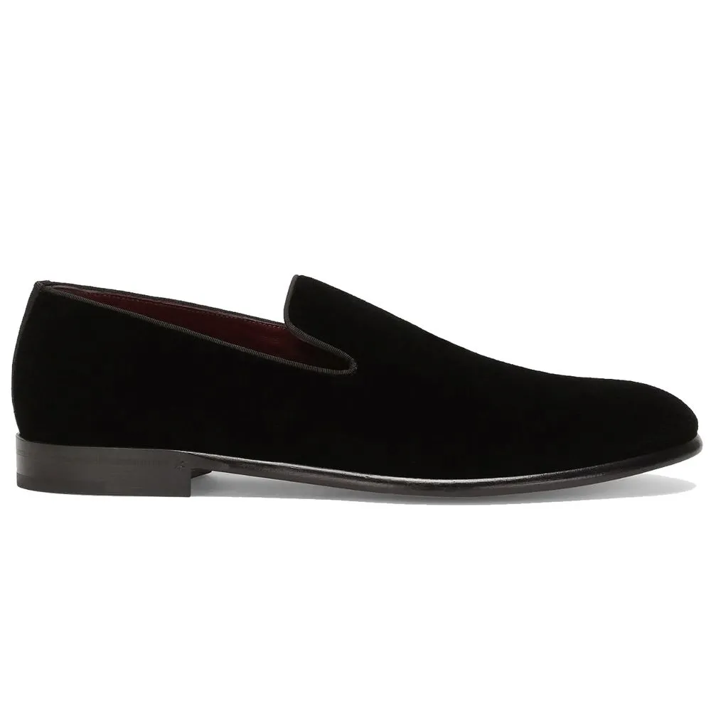 Dolce & Gabbana Men's Black Cotton Loafer