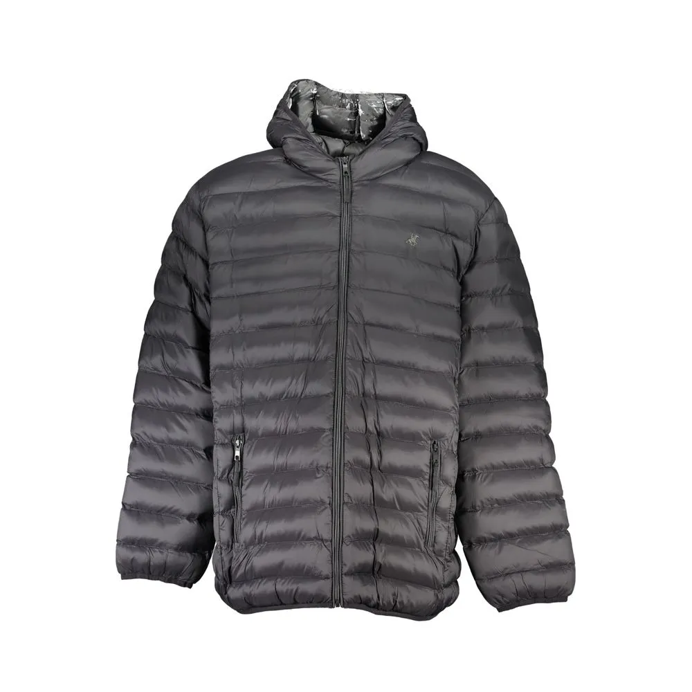U.S. Grand Polo Men's Black Polyester Jacket