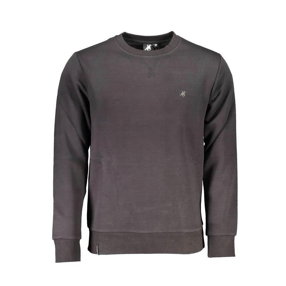 U.S. Grand Polo Men's Black Cotton Sweater