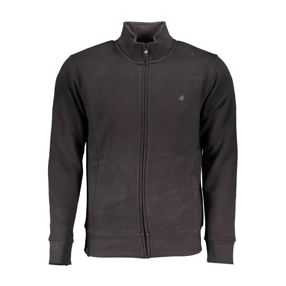 U.S. Grand Polo Men's Black Cotton Sweater
