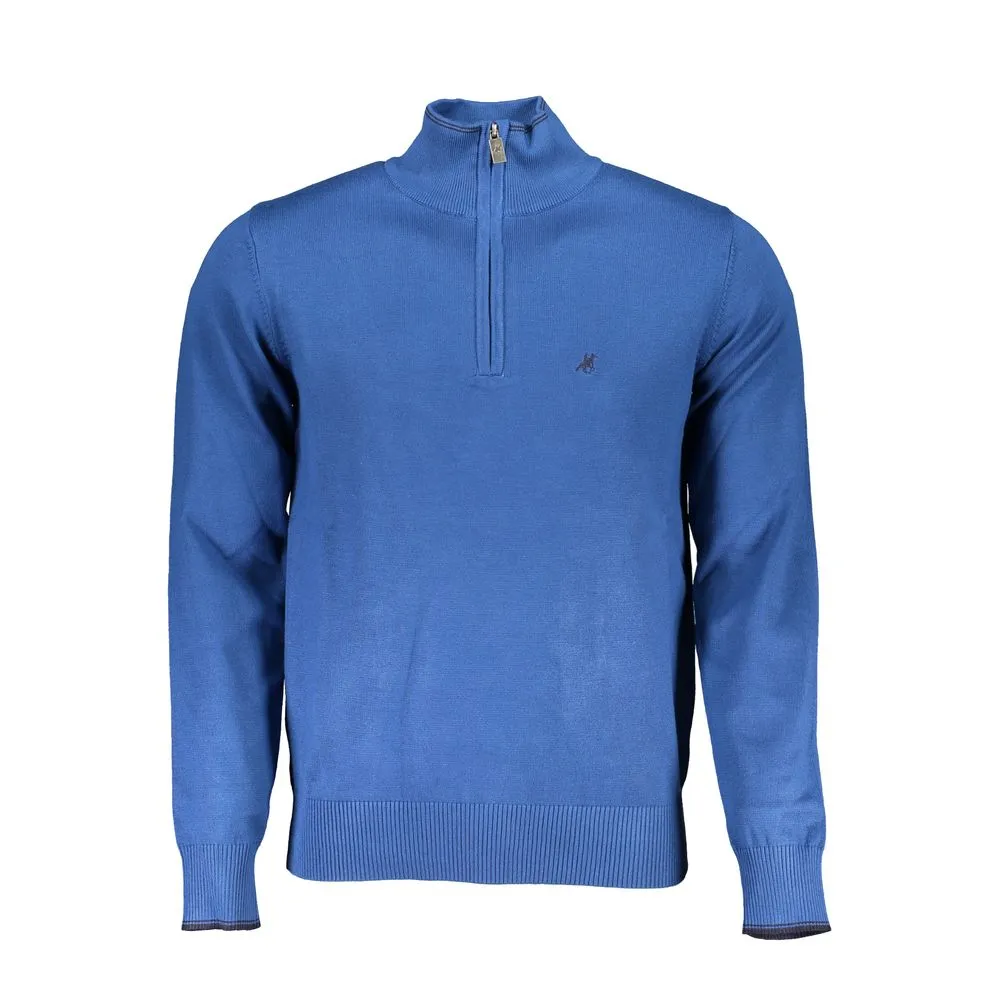 U.S. Grand Polo Men's Blue Nylon Sweater