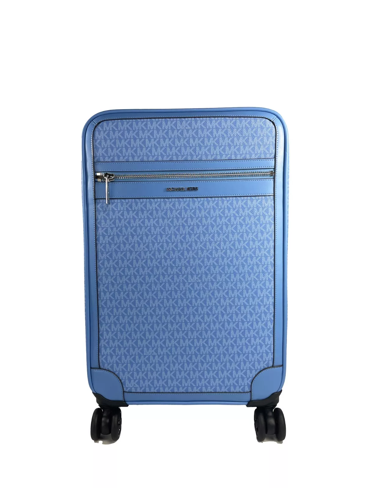 Michael Kors Women's Michael Kors Travel Small Pacific Blue Signature Trolley Rolling Suitcase Carry On