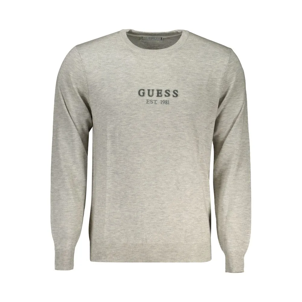 Guess Jeans Men's Gray Polyester Sweater
