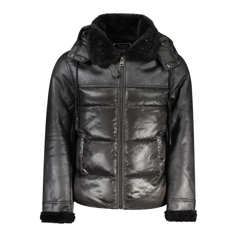 Guess Jeans Men's Black Polyester Jacket