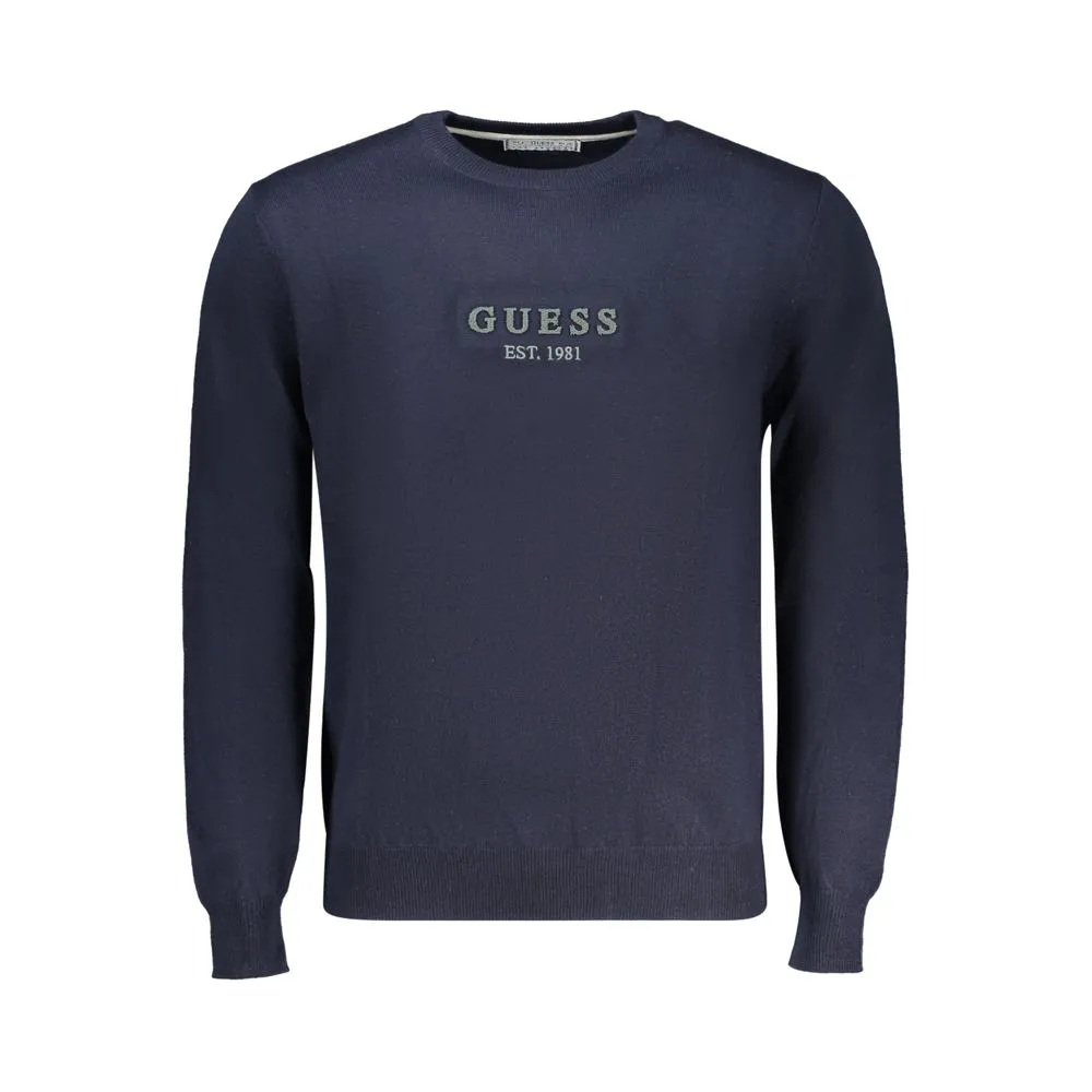 Guess Jeans Men's Blue Polyester Sweater