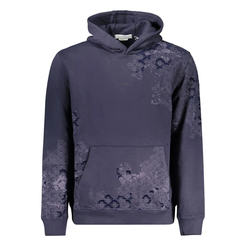Guess Jeans Men's Blue Cotton Sweater