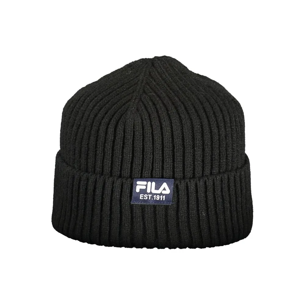 Fila Men's Black POLYACRILICO Hats & Cap