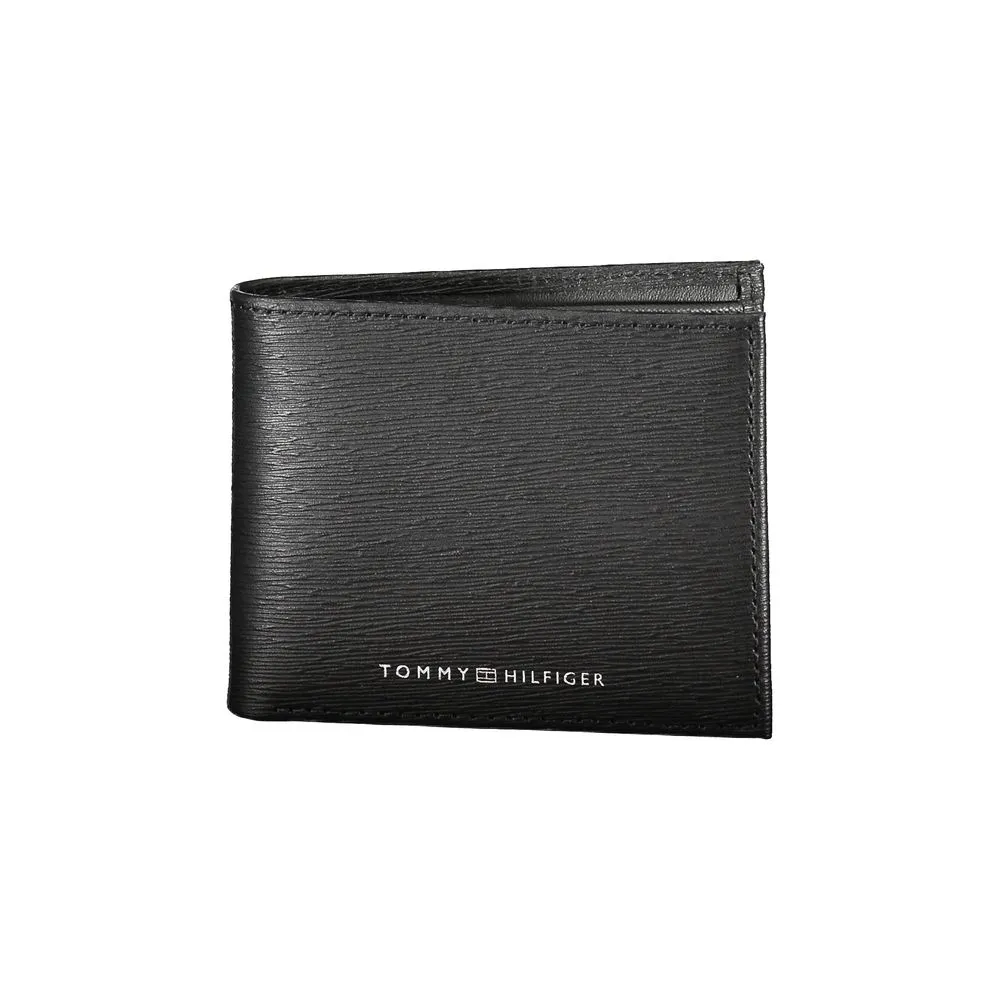 Tommy Hilfiger Men's Black Leather Wallet