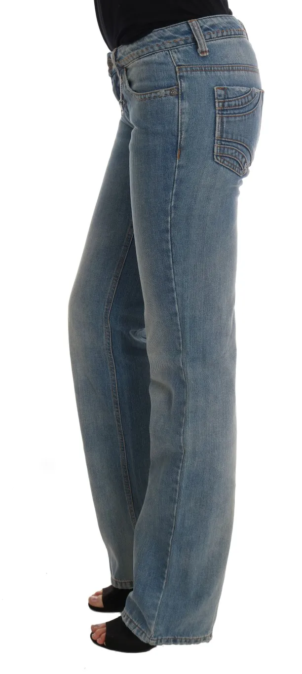 Costume National Women's Chic Classic Fit Straight Blue Jeans