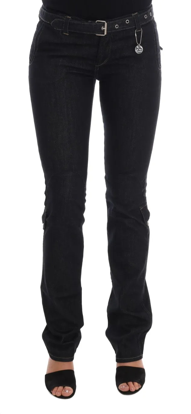 Costume National Women's Svelte Dark Blue Cotton Slim Jeans