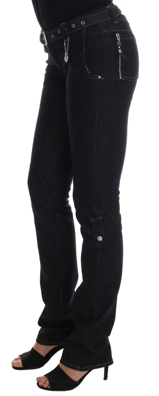 Costume National Women's Svelte Dark Blue Cotton Slim Jeans