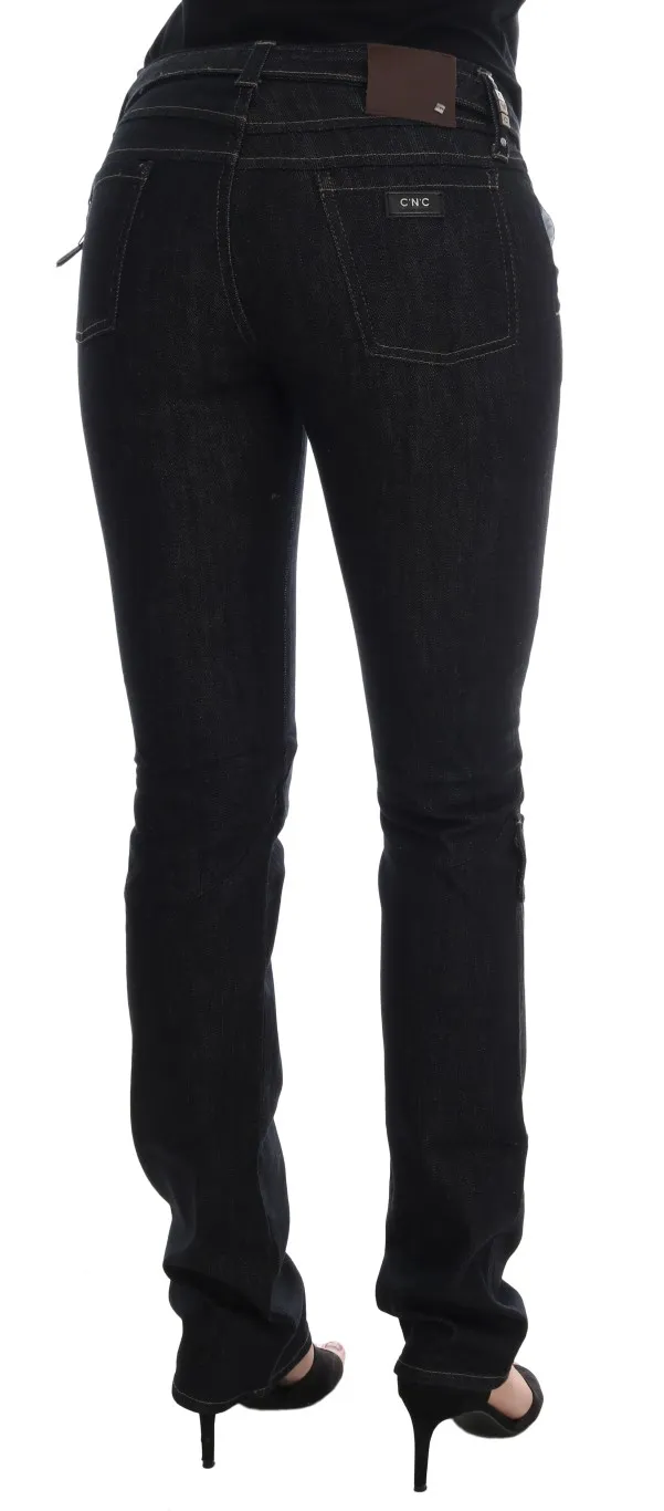 Costume National Women's Svelte Dark Blue Cotton Slim Jeans