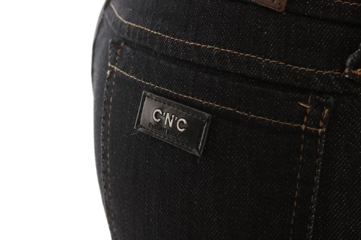 Costume National Women's Svelte Dark Blue Cotton Slim Jeans