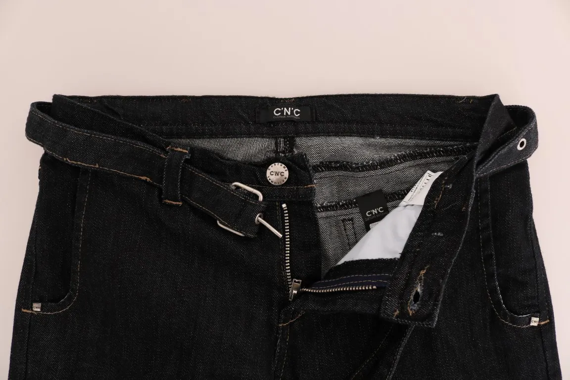Costume National Women's Svelte Dark Blue Cotton Slim Jeans