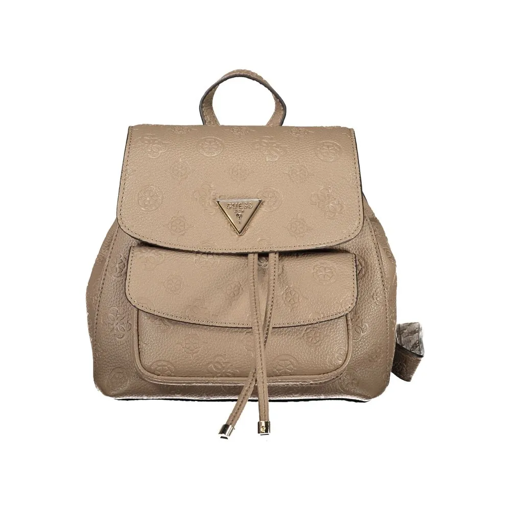 Guess Jeans Women's Beige Polyethylene Backpack