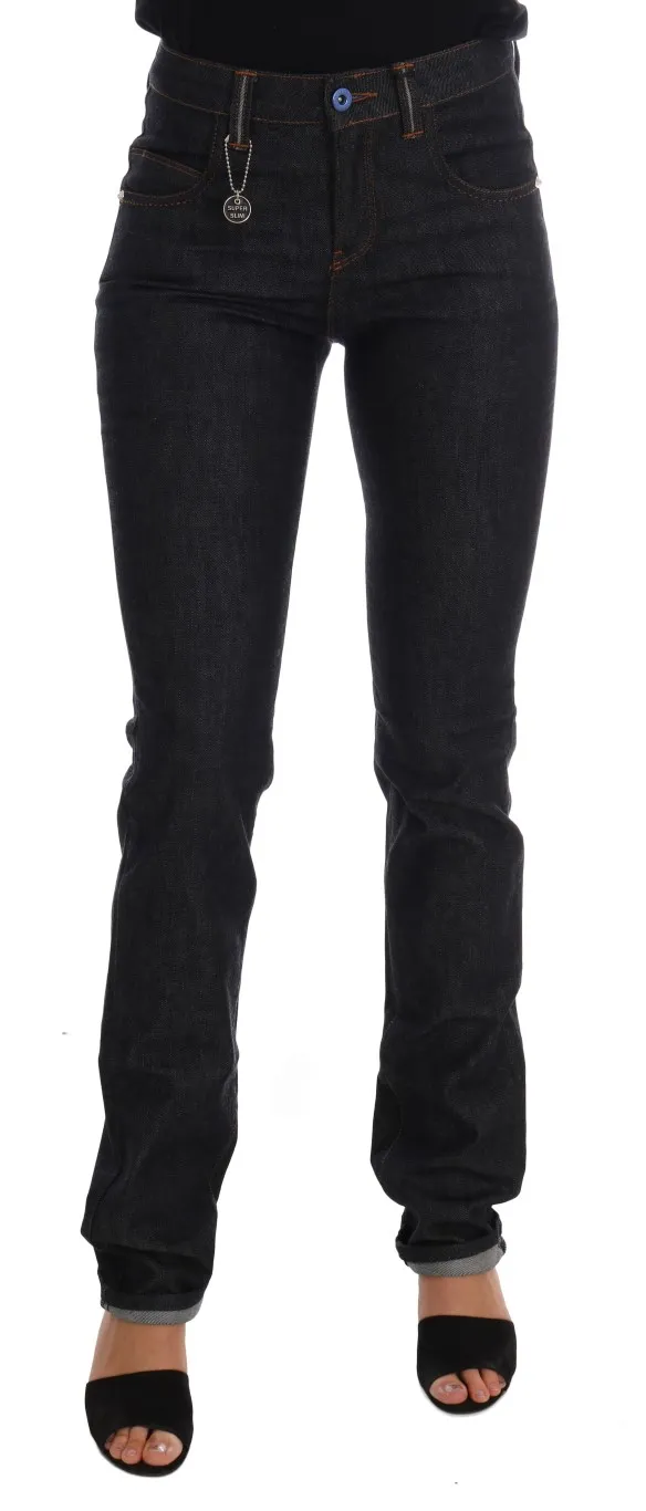 Costume National Women's Sleek Dark Blue Super Slim Jeans