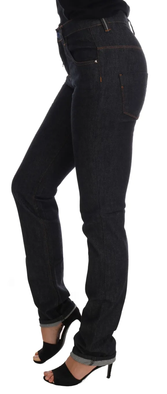 Costume National Women's Sleek Dark Blue Super Slim Jeans