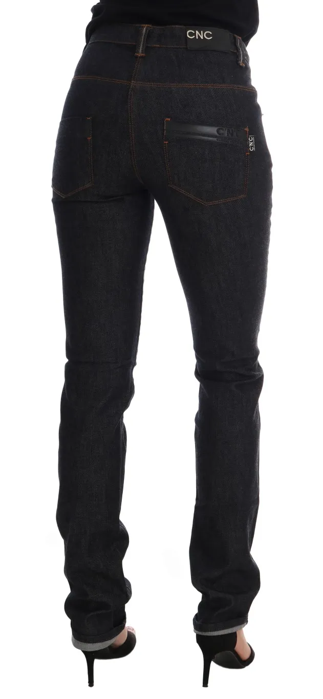 Costume National Women's Sleek Dark Blue Super Slim Jeans