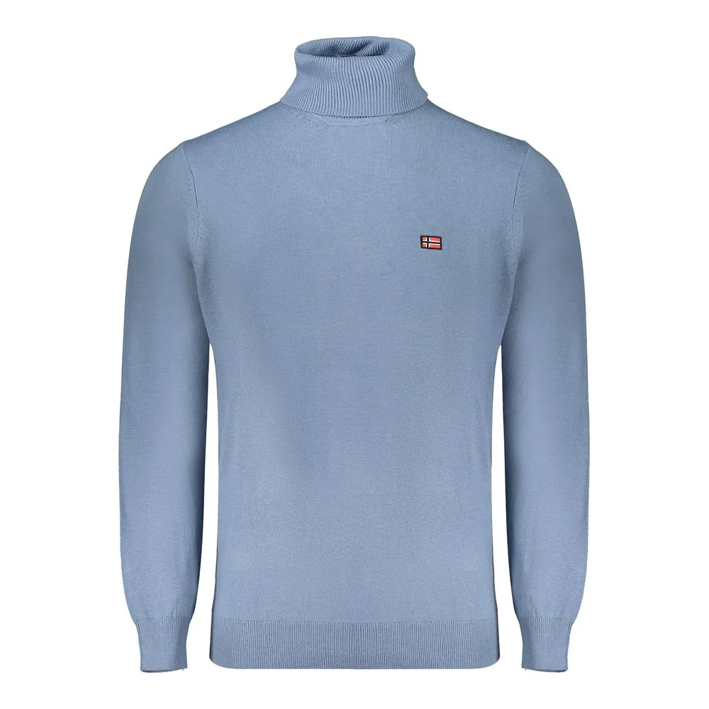 Norway 1963 Men's Light Blue Polyester Sweater