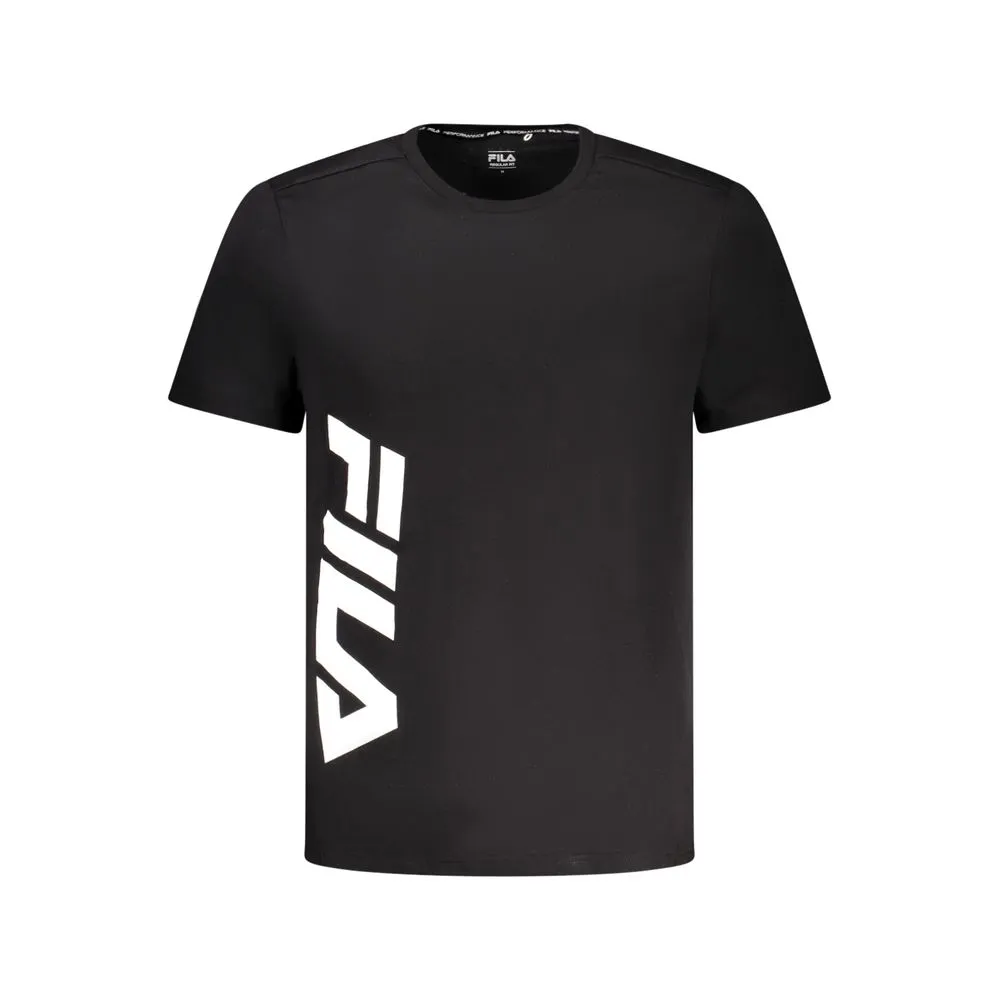 Fila Men's Black Cotton T-Shirt