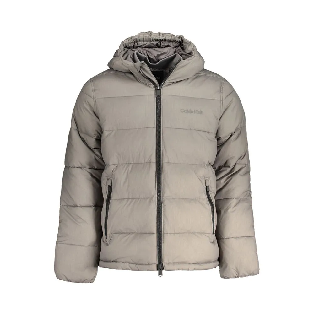 Calvin Klein Men's Gray Nylon Jacket