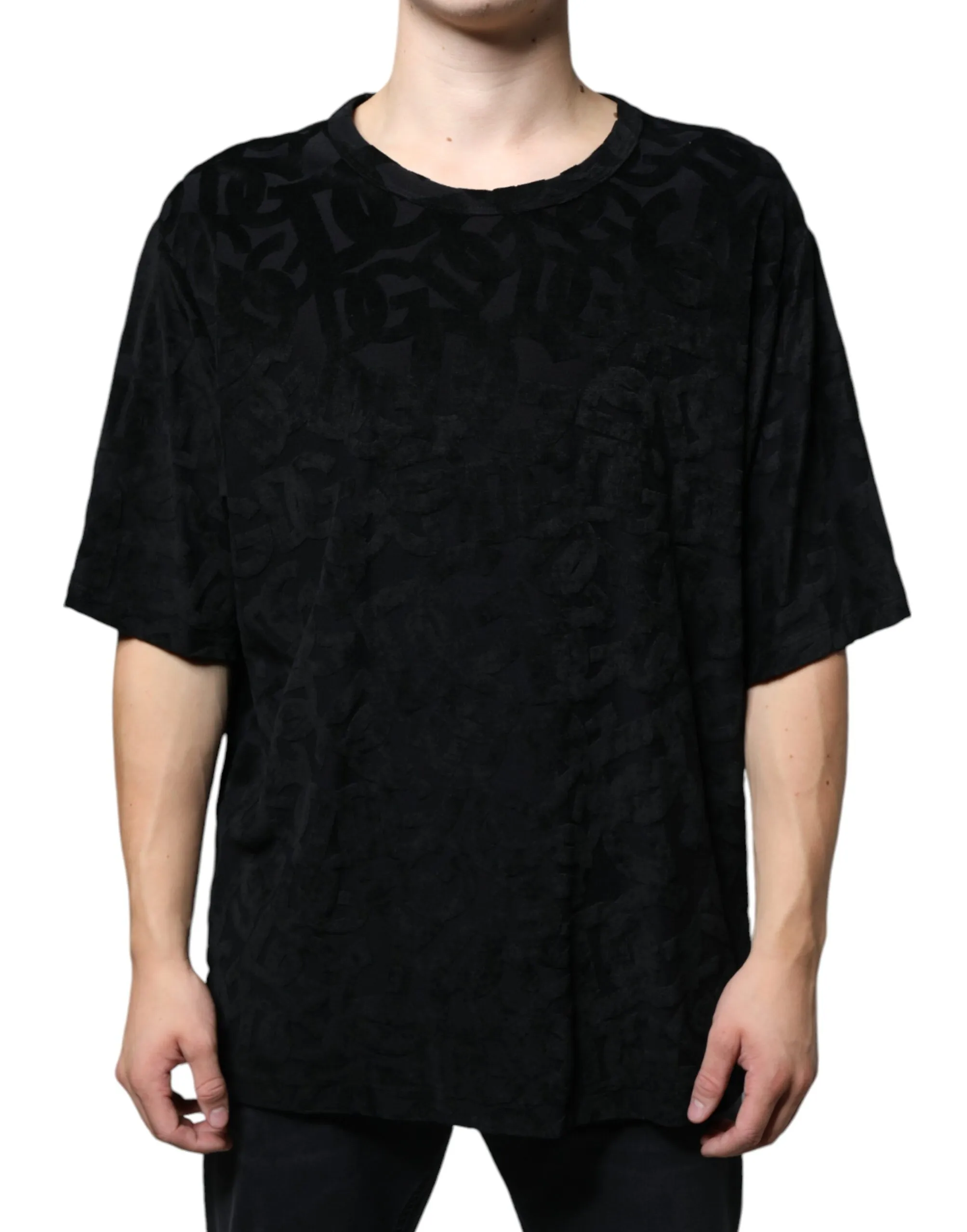 Dolce & Gabbana Men's Black DG Mania Logo Print T-shirt
