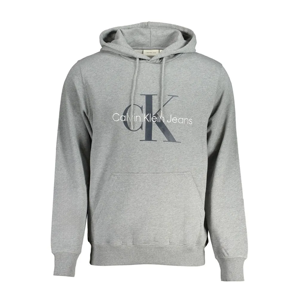 Calvin Klein Men's Gray Cotton Sweater