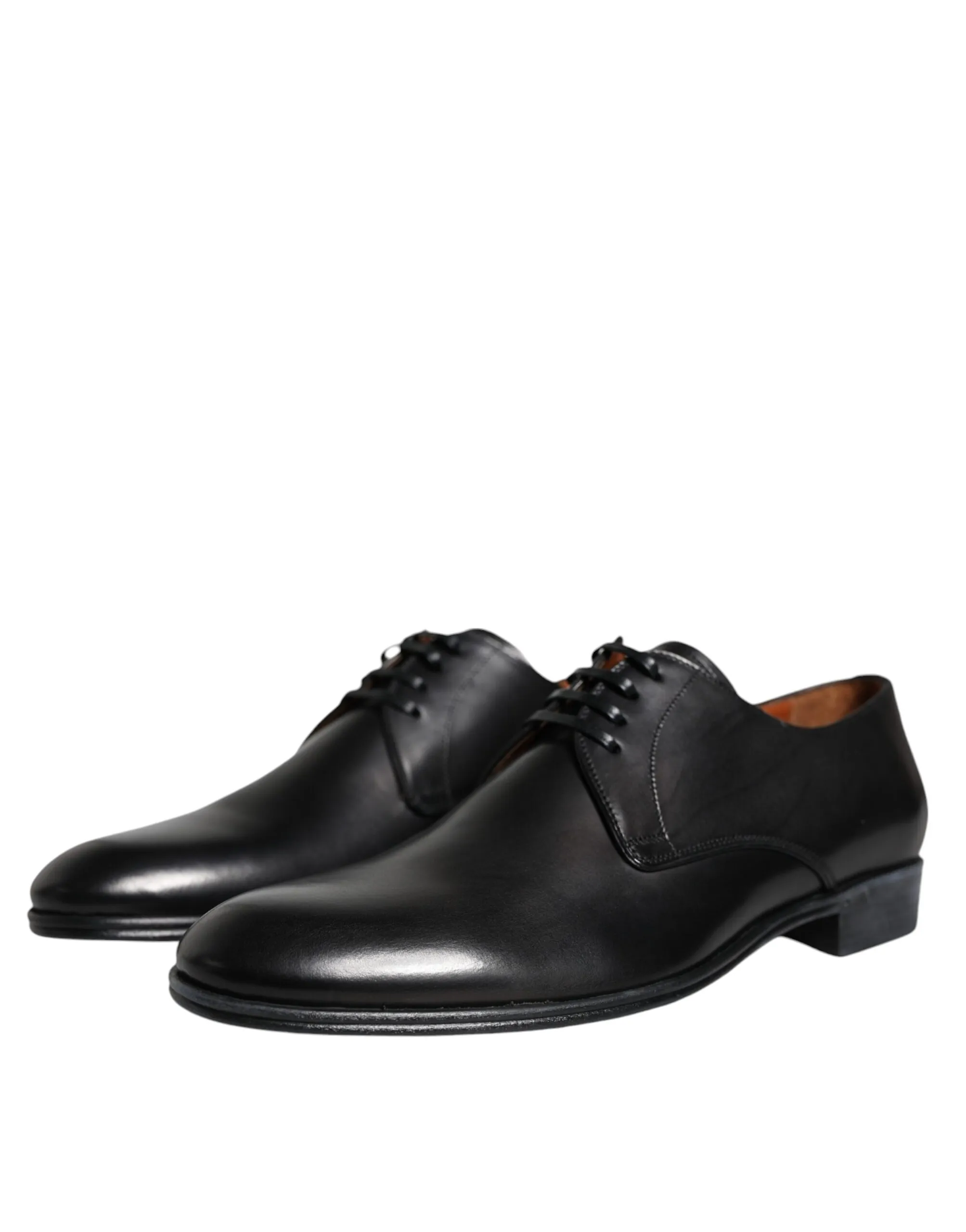 Dolce & Gabbana Men's Black Leather Derby Formal Dress Shoes