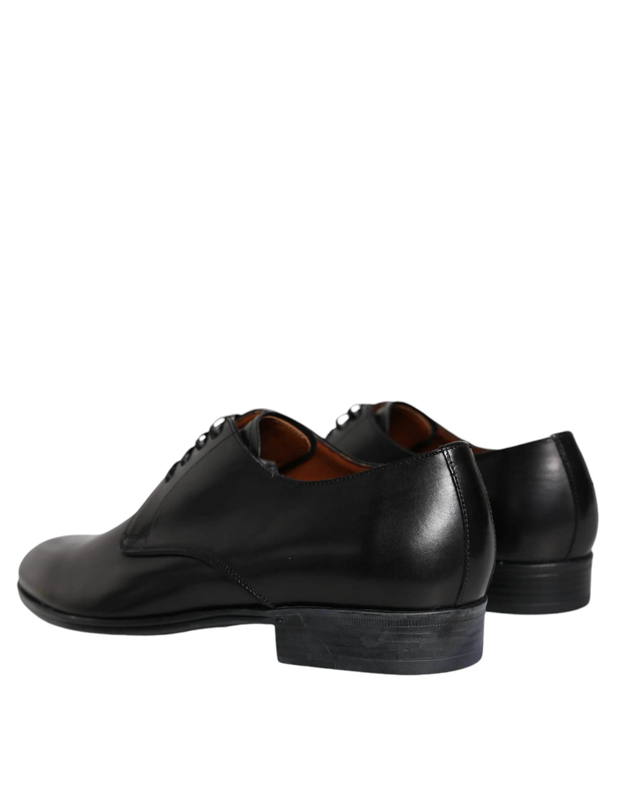 Dolce & Gabbana Men's Black Leather Derby Formal Dress Shoes